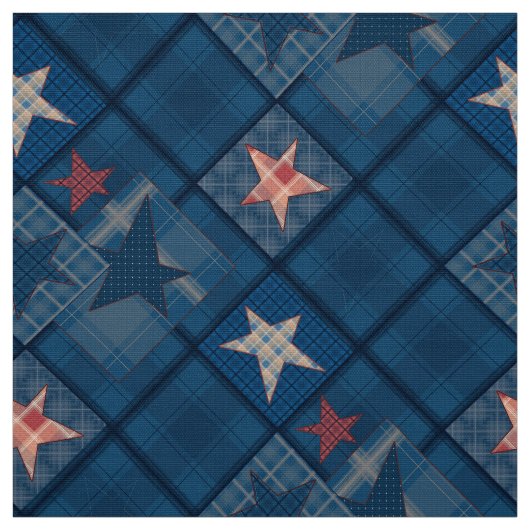 デニムパッチワーク ファブリック (見本)