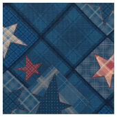 デニムパッチワーク ファブリック (クローズアップ)