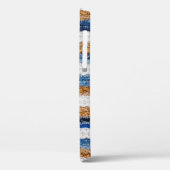 デニムパッチワーク：リサイクルジーンズの敷物。 Case-Mate iPhoneケース (裏面 / 左)