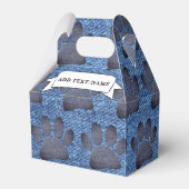 デニムフェイクジーンズドッグポープリント名前をカスタムする フェイバーボックス (裏面サイド)