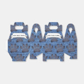 デニムフェイクジーンズドッグポープリント名前をカスタムする フェイバーボックス (折り畳みなし)