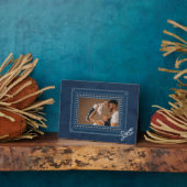 デニムフレームレスファミリーフォトイーゼルバック フォトプラーク (側面)