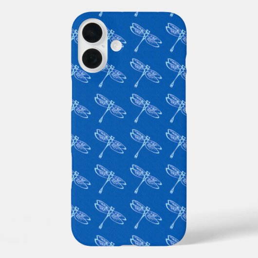 デニムブルーに青淡い色の色のトンボ Case-Mate iPhoneケース (裏面)