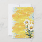 デニムブルージャン | デイジーフローラベビーシャワー サンキューカード (裏面)