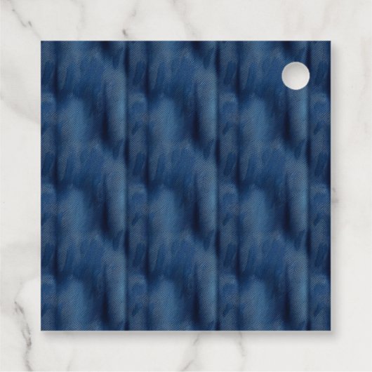 デニムブルージャン | デイジーフローラベビーシャワー フェイバータグ (裏面)