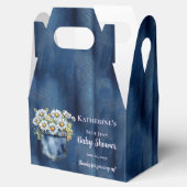 デニムブルージャン | デイジーフローラベビーシャワー フェイバーボックス (オープン)