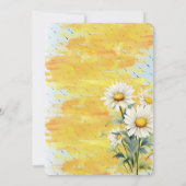 デニムブルージャン | デイジーフローラベビーシャワー 招待状 (裏面)