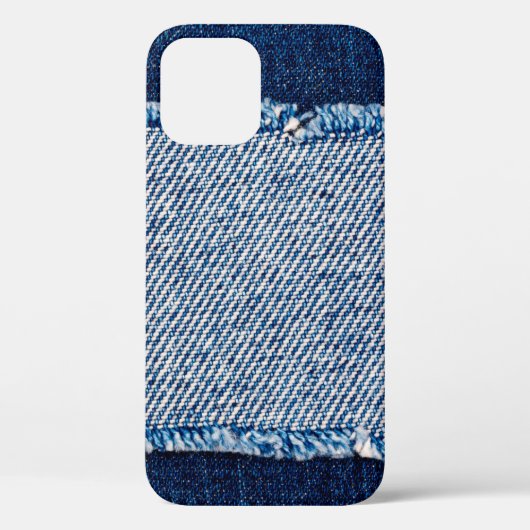 デニムブルージーンズの生地の枠。漂白デニムファブル Case-Mate iPhoneケース (裏面)