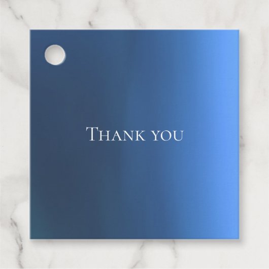 デニムブルースカラーメッセージカード フェイバータグ (正面)