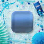 デニムブルースカラー紙プレート ペーパープレート (パーティー)