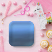 デニムブルースカラー紙プレート ペーパープレート (パーティー)