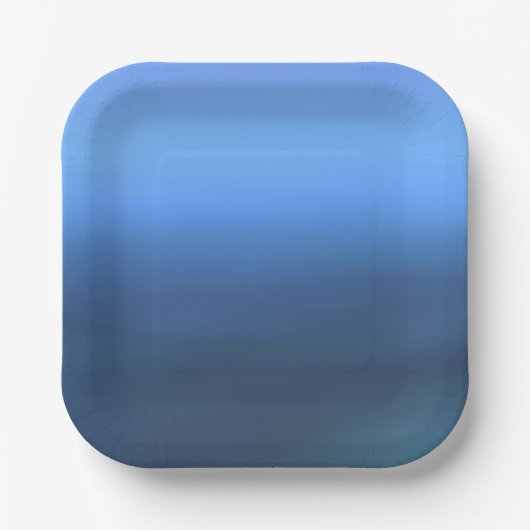 デニムブルースカラー紙プレート ペーパープレート (正面)