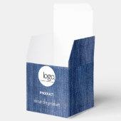 デニムブルーストロングロゴビジネス製品包装 フェイバーボックス (オープン)