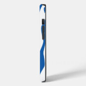 デニムブルーゼブラ印刷 Case-Mate iPhoneケース (裏面 / 左)