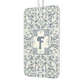 デニムブルーファンシーグラフィックパーソナライズされたフローラ カーエアーフレッシュナー (左)