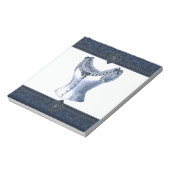 デニムブルーヴィンテージブッシェ ノートパッド (回転)