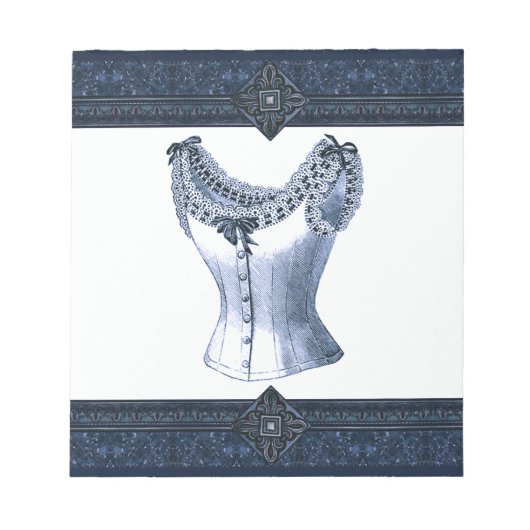 デニムブルーヴィンテージブッシェ ノートパッド (正面)