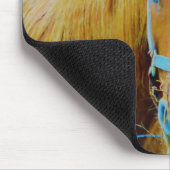 デニムブルー色馬 マウスパッド (コーナー)