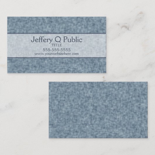デニムブルー 名刺 (正面/裏面)