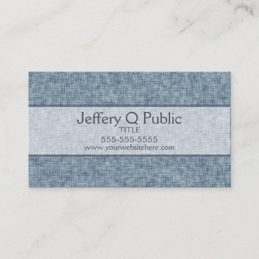デニムブルー 名刺 (正面)