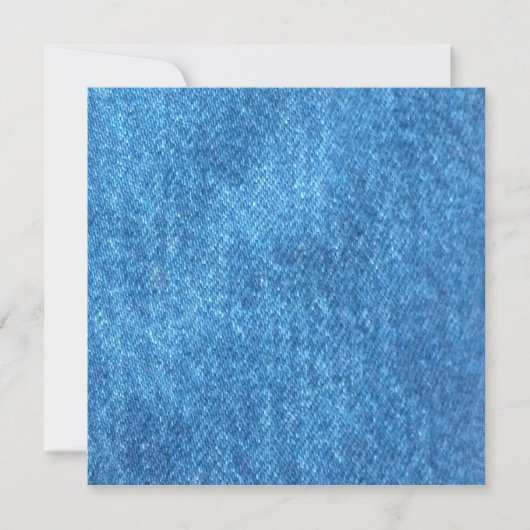 デニムプリント招待状 招待状 (正面)