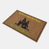 デニムプリント10月ハロウィーン24x36インチウェルカム ドアマット (アングル)