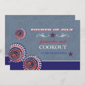 デニムホリデー招待状 招待状 (正面/裏面)