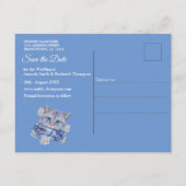 デニムポケットとコスチュームジュエリーと子猫 案内ポストカード (裏面)