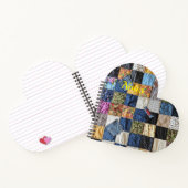 デニムポケットキルトハート ノートブック (内部)