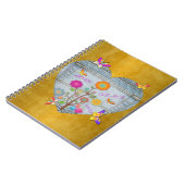 デニムポケットハート花蝶ノートブック ノートブック (左側)