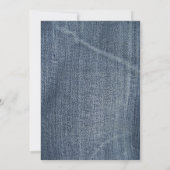 デニムモダンサプライズ誕生日パーティー 招待状 (裏面)