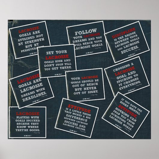 デニムラクロスポスター引用文コラージュ ポスター (正面)