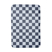 デニムリンス チェッカーボード柄 バスマット (正面縦)
