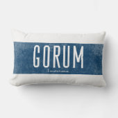 デニムルックゴルムルイジアナ州 ランバークッション (正面)