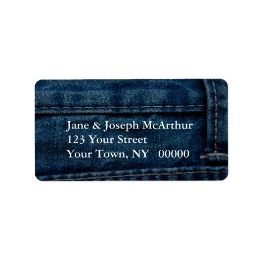 デニムルック ラベル (正面)
