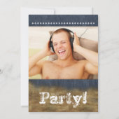 デニムレザーバースデーパーティー 招待状 (裏面)