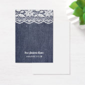 デニムレースカスタムイヤリングカード (デスク)