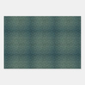 デニムレースファッションデザイナーテクスチャ ラッピングペーパーシート (正面3)