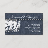 デニムンダイアモンズシャンデリア素朴 名刺 (裏面)