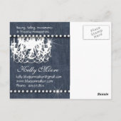 デニムンダイヤモンドシャンデリアブルージャン ポストカード (裏面)