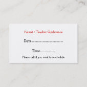 デニム及びAppleの先生の名刺 名刺 (裏面)