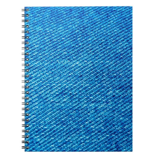 デニム生地ジーンズのブルージーンズ ノートブック (正面)