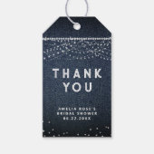 デニム素朴ダイヤエレガントライトサンキュー ギフトタグ (正面)