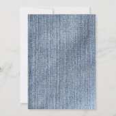デニム結婚式招待状 招待状 (裏面)