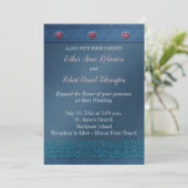 デニム結婚式招待状 招待状 (スタンド正面)