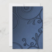 デニム結婚式招待状 招待状 (裏面)