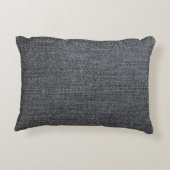 デニム織りのテクスチャブルーのズボン アクセントクッション (裏面)