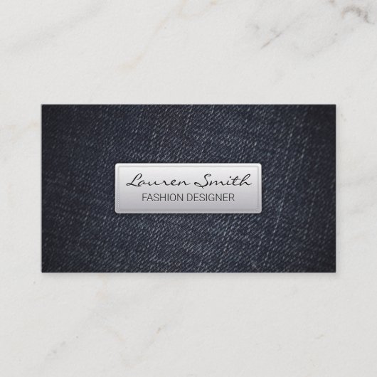 デニム織物 名刺 (正面)