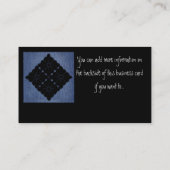 デニム裁縫パッチワーク名刺 名刺 (裏面)