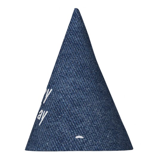 デニム誕生日おめでとう パーティーハット (右)